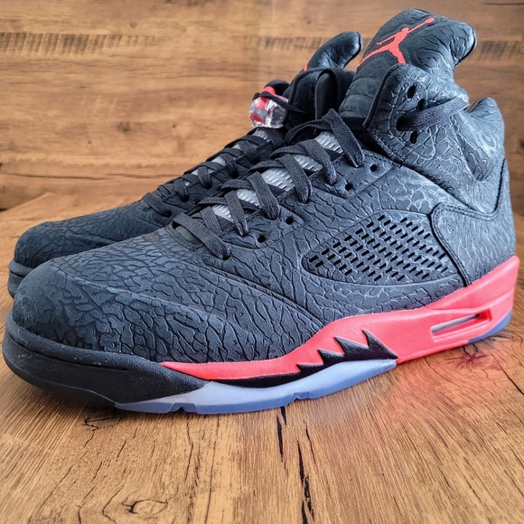 Nike Air Jordan 5 Retro 3Lab5 Infrared 2013 #599581 010 Men's Size 12 New - Picture 4 of 12